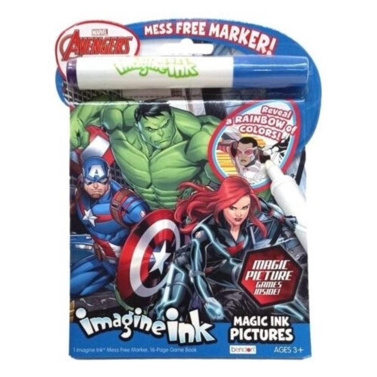 Avengers Imagine Ink Coloring Activity Book Value Size Magic Reveal Pages